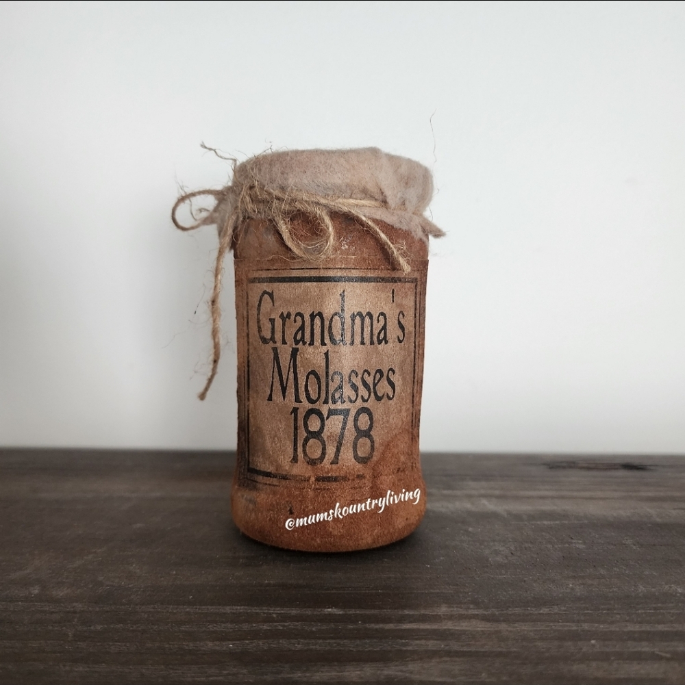 Vintage Style Grandma's Molasses Jar